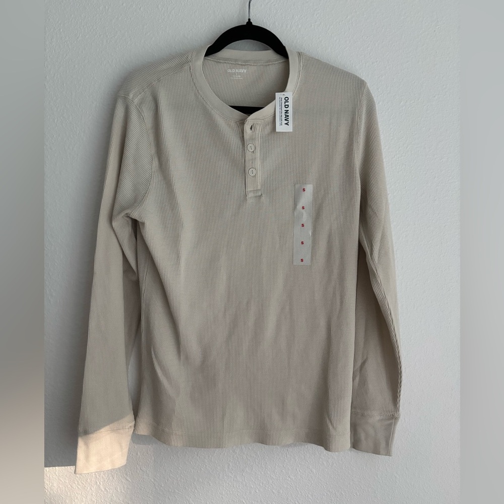 Men’s Waffle Knit Long Sleeved Shirt
